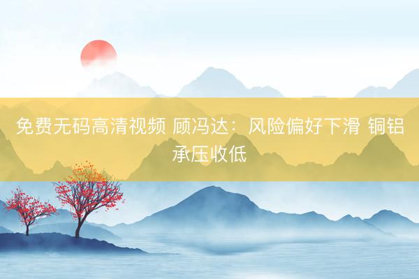 免费无码高清视频 顾冯达：风险偏好下滑 铜铝承压收低