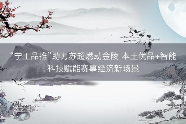 “宁工品推”助力苏超燃动金陵 本土优品+智能科技赋能赛事经济新场景
