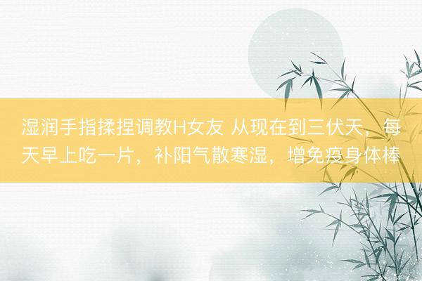 湿润手指揉捏调教H女友 从现在到三伏天，每天早上吃一片，补阳气散寒湿，增免疫身体棒