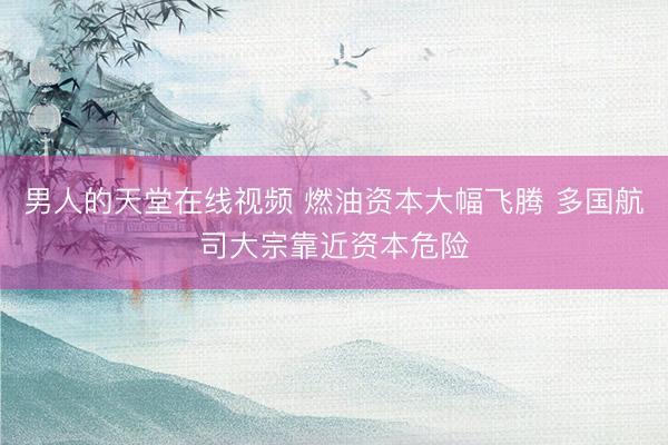 男人的天堂在线视频 燃油资本大幅飞腾 多国航司大宗靠近资本危险