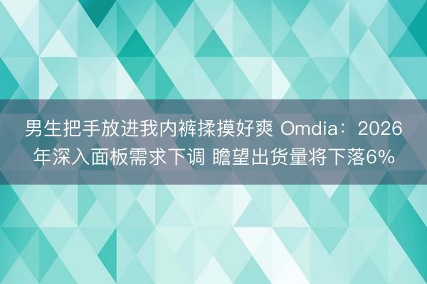 男生把手放进我内裤揉摸好爽 Omdia：2026年深入面板需求下调 瞻望出货量将下落6%